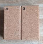 Twee yogablokken van kurk, Sport en Fitness, Yoga en Pilates, Ophalen of Verzenden, Zo goed als nieuw, Yoga-accessoire