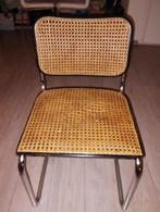 Vintage rieten stoelen met Metalen Frame Marcel Breuer, Ophalen, Gebruikt, Bruin, Vintage