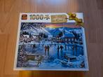 Puzzel, ice skating on the pond, Ophalen of Verzenden, 500 t/m 1500 stukjes, Zo goed als nieuw