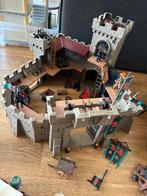 Playmobil kasteel - fort - ridders - paarden - kanonnen, Ophalen, Gebruikt