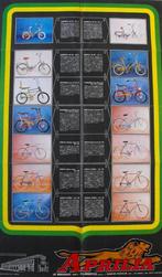Folder/ Poster APRILIA 1977 (Brom)fietsen/ Motoren, Motoren, Handleidingen en Instructieboekjes, Aprilia