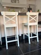 3x barkruk Ingolf Ikea, Huis en Inrichting, Barkrukken, 3 krukken, Ophalen, Gebruikt, 60 tot 90 cm