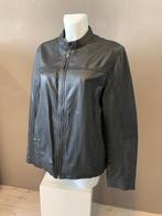 Soepel dun leren jas maat L, Maat 38/40 (M), Douwenmaat 8-3 Meppel, Info@again.nu, Zwart