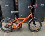 kinderfiets Decathlon BTWIN - 16 inch - oranje/zwart, Ophalen, Gebruikt, 16 tot 20 inch, Btwin Decathlon