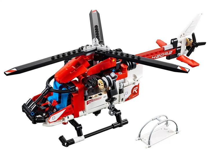 Lego Technic 42092 Reddingshelikopter, Kinderen en Baby's, Speelgoed | Duplo en Lego, Zo goed als nieuw, Lego, Complete set, Ophalen
