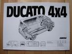 Fiat Ducato 4x4 ca 1988 Brochure, Overige merken, Fiat, Zo goed als nieuw, Ophalen