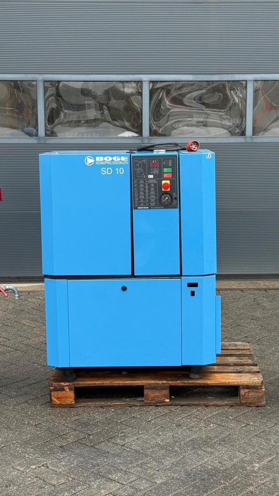 Schroefcompressor met Ketel en droger, Doe-het-zelf en Verbouw, Compressors, Gebruikt, 6 tot 10 bar, 100 liter of meer, 800 liter/min of meer