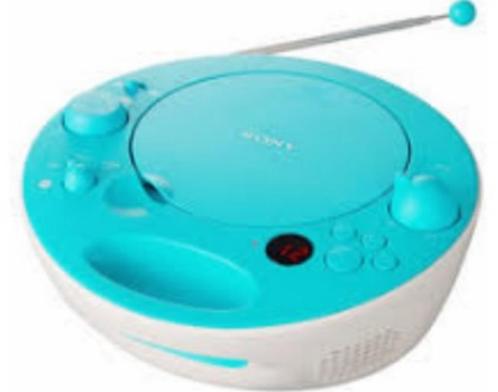 Sony ZS-E5 blauwe draagbare compacte radio cd speler, Audio, Tv en Foto, Radio's, Met cd-speler, Ophalen of Verzenden