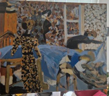 schilderij geïnspireerd Édouard Vuillard’s werk The Suitor beschikbaar voor biedingen