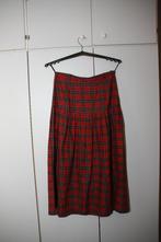 Vintage rode rok met ruitmotief. Maat Medium., Ophalen of Verzenden, Zo goed als nieuw, Mystique, Maat 38/40 (M)