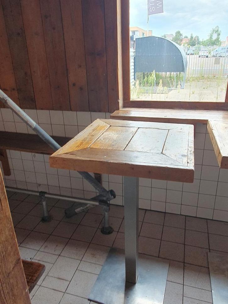 4 houtenstaantafels, Antiek en Kunst, Antiek | Meubels | Tafels, Ophalen