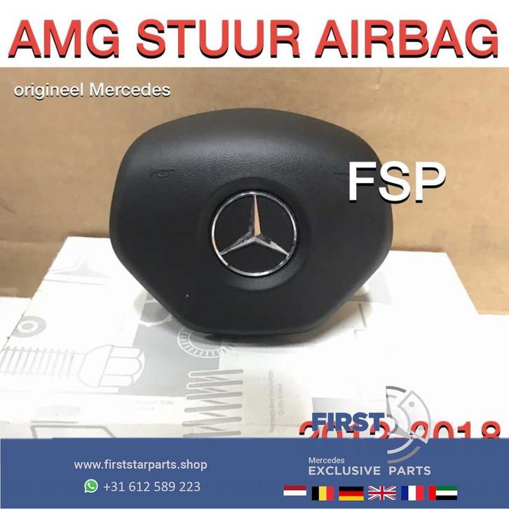 AMG STUURAIRBAG A B C CLA CLS E G GLA GLE Klasse ORIGINEEL 2, Auto-onderdelen, Dashboard en Schakelaars, Mercedes-Benz, Gebruikt