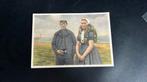 Axel Dame en heer in klederdracht illustratie, Ophalen of Verzenden, 1940 tot 1960, Ongelopen, Zeeland