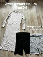 Zwangerschapskleding Set: Jurk XS + Biker Shorts S, Kleding | Dames, Positiekleding, Ophalen of Verzenden, Zo goed als nieuw, Maat 34 (XS) of kleiner