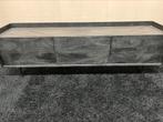 Tv meubel Japandi mangohout zwart 160cm, Info@savoireinteriors.com, Japandi, 150 tot 200 cm, Ophalen of Verzenden