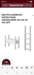 FLEXA WHITE bed Rechte ladder en poten voor hoogslaper 143cm, Ophalen, Nieuw, Hoogslaper