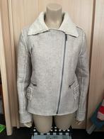 Teddy wol yaya woman jas zand beige crème kleurig gevoerd m, Maat 38/40 (M), Beige, Ophalen of Verzenden, Yaya