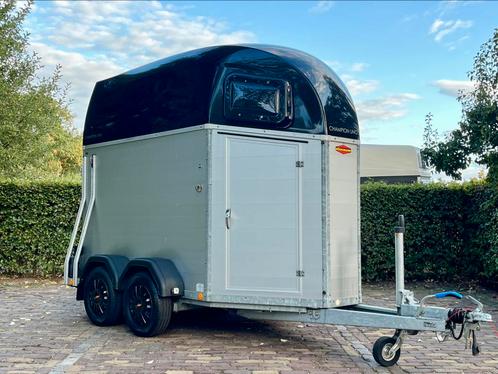 Zeer mooie 1.5 paards Bockmann uno vol aluminium, zadelkamer, Dieren en Toebehoren, Paarden en Pony's | Trailers en Aanhangwagens