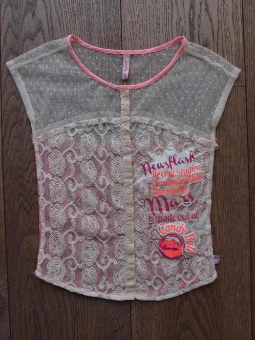 Erg mooi meisjes DIDI bloesje blouse korte mouw maat 6 / 116, Kinderen en Baby's, Kinderkleding | Maat 116, Zo goed als nieuw