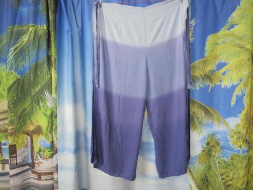Blauwe omslagbroek / thaise vissersbroek one size - 40, Kleding | Dames, Broeken en Pantalons, Gedragen, Maat 38/40 (M), Blauw