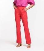Studio Anneloes Mae bonded flair broek rood travelstof mt S, Kleding | Dames, Broeken en Pantalons, Ophalen of Verzenden, Zo goed als nieuw
