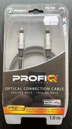 ProfiQ kwaliteits Digitale Optische Toslink kabel 1 meter, Ophalen of Verzenden, Nieuw, Minder dan 2 meter, Optische kabel