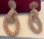 Glassberry Champagne Knot Oorbellen - 18k Goud, Sieraden, Tassen en Uiterlijk, Oorbellen, Met kristal, Verzenden, Nieuw, Glas