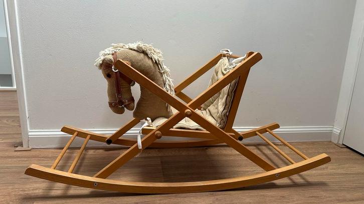 Oud houten hobbelpaard, Kinderen en Baby's, Speelgoed | Overig, Gebruikt, Jongen of Meisje, Ophalen