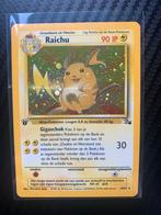 Raichu Fossil 14 first edition NL, Verzenden, Zo goed als nieuw, Losse kaart, Foil