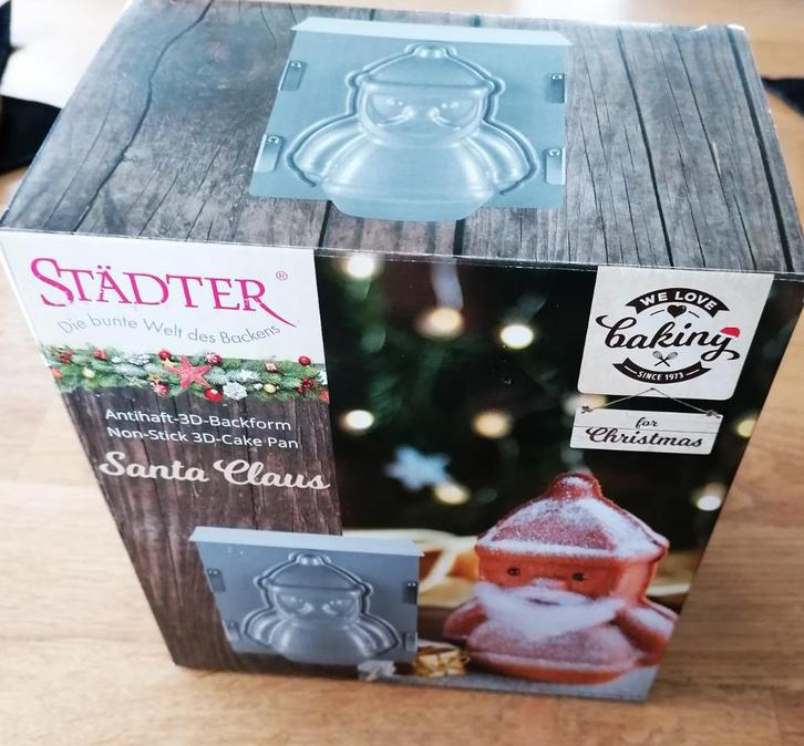 Städtler Kerstman 3d bakvorm, anti aanbak; nieuw/ongebruikt., Diversen, Kerst, Nieuw, Ophalen of Verzenden