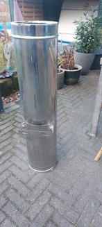 Dubbelwandige RVS Kachelpijp - 100cm, Ophalen, Gebruikt, Kachel, Minder dan 60 cm