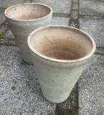 2 hoge vaas/ bloempotten, Tuin en Terras, Bloembakken en Plantenbakken, Ophalen of Verzenden, Gebruikt, Rond, Minder dan 30 cm