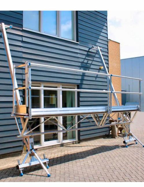 Werkstelling, trianglebrug, werkbrug, loopbrug, Doe-het-zelf en Verbouw, Steigers, Zo goed als nieuw, Rolsteiger of Kamersteiger