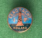 Knoopspeld Eendracht ISF Holland emaille, Verzamelen, Speldjes, Pins en Buttons, Ophalen of Verzenden, Overige onderwerpen