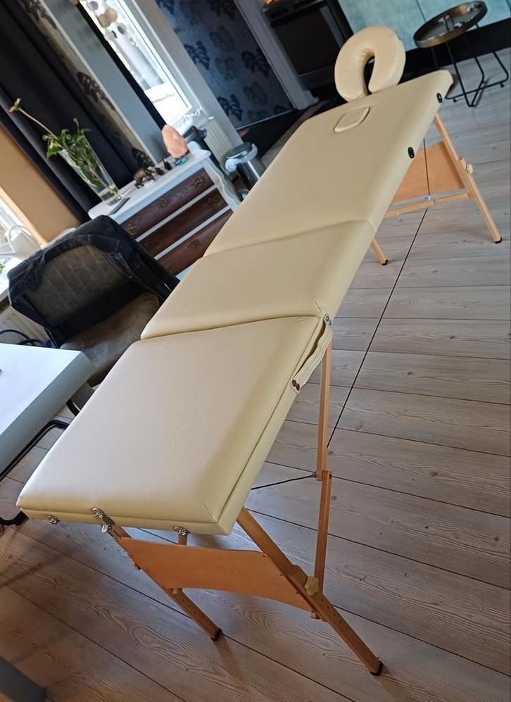 Massagetafel créme 3 zones, Sport en Fitness, Massageproducten, Gebruikt, Massagetafel, Ophalen