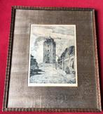 Ets / gravure Vuurtoren Katwijk aan Zee door Paul Wallat, Ophalen of Verzenden