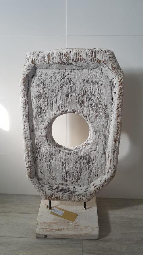 Nieuw houten ornament op voet, Antiek en Kunst, Kunst | Beelden en Houtsnijwerken, Ophalen