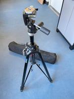 Manfrotto tripod statief 058b + 029 + tas, Ophalen, Zo goed als nieuw, Driepoot