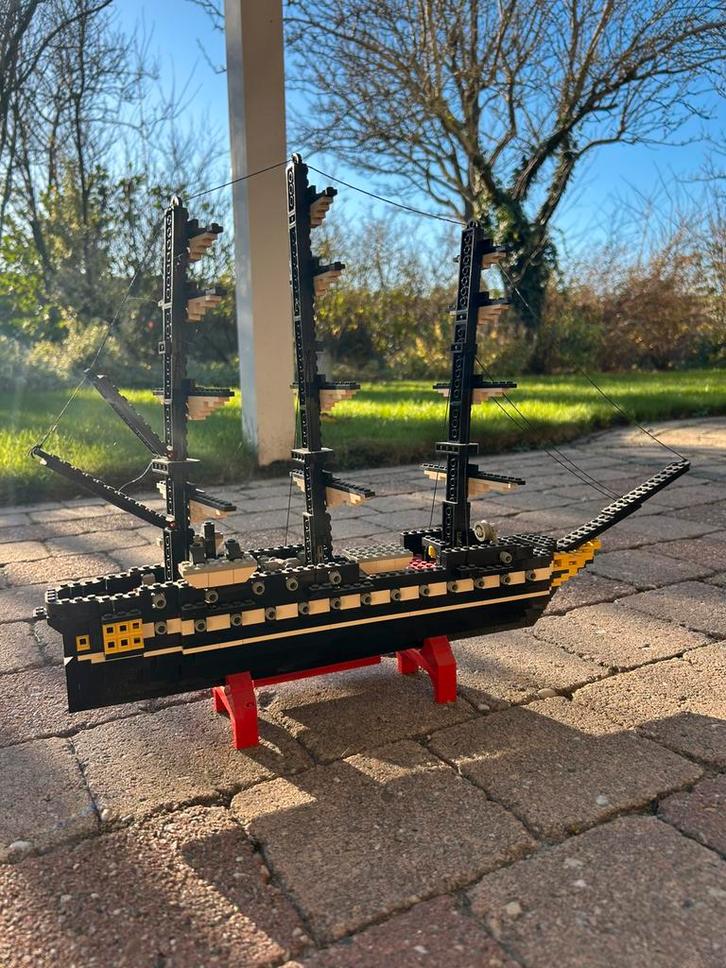 Vintage LEGO 398 U.S.S Constellation boot uit 1978, Hobby en Vrije tijd, Modelbouw | Boten en Schepen, Gebruikt, Ophalen