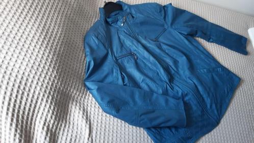 Koopje Bonita biker jasje 44 | petrol blauw| zgan |nep leer, Kleding | Dames, Jasjes, Kostuums en Pakken, Zo goed als nieuw, Jasje