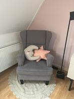 Oorfauteuil - donkergrijs, Huis en Inrichting, Fauteuils, Ophalen, Zo goed als nieuw