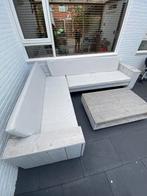 Steigerhout loungeset, Tuin en Terras, Ophalen, 5 zitplaatsen, Gebruikt, Steigerhout