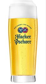 Hacker Pschorr Bierglazen - glas  21 dozen nog, Ophalen of Verzenden, Nieuw, Bierglas