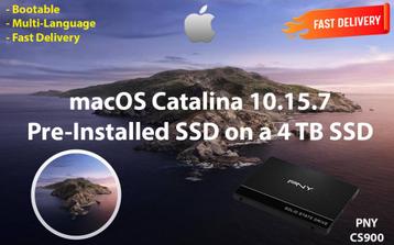macOS Catalina 10.15.7 Voor-Geïnstalleerde PNY SSD 4 TB OSX