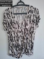 Forever 21 top L, Kleding | Dames, Ophalen of Verzenden, Gedragen, Blauw, Korte mouw