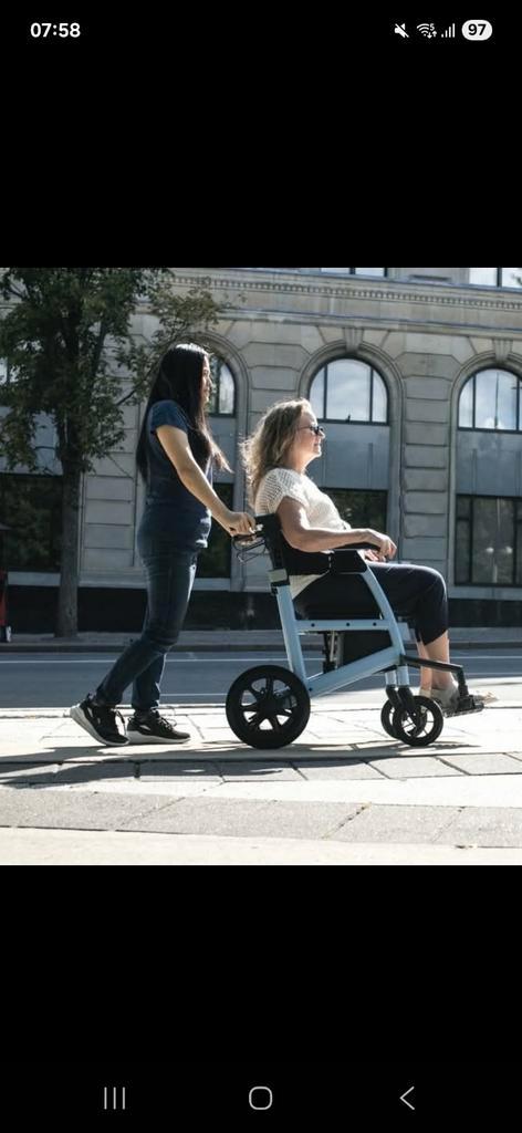 Rollator en rolstoel ineen., Diversen, Rolstoelen, Duwrolstoel, Ophalen