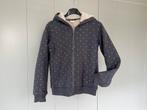 Warm teddy vest jas met capuchon grijs 146-152, Meisje, Ophalen of Verzenden, Zo goed als nieuw, Hema