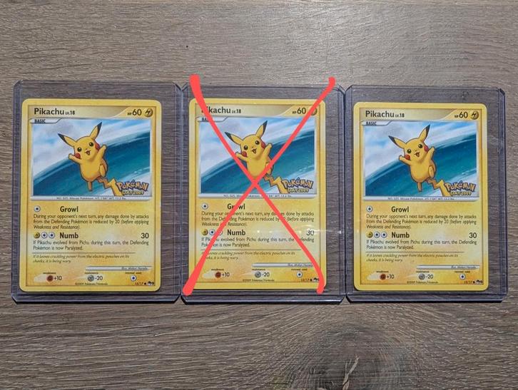Pikachu Pokemon day 2009 uit Pop9 15/17, Hobby en Vrije tijd, Verzamelkaartspellen | Pokémon, Zo goed als nieuw, Losse kaart, Ophalen of Verzenden