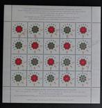 nvph v1542-1543 gestempeld vel decemberzegels 1992, Postzegels en Munten, Postzegels | Nederland, Verzenden, Na 1940, Gestempeld