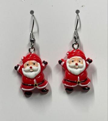 Kerst oorbellen - Kerstman & Sneeuwpop beschikbaar voor biedingen